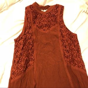 Brown lace dress
